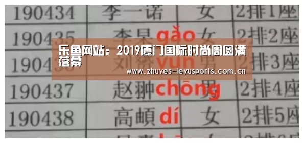 乐鱼网站:2019厦门国际时尚周圆满落幕(图4) 乐鱼体育